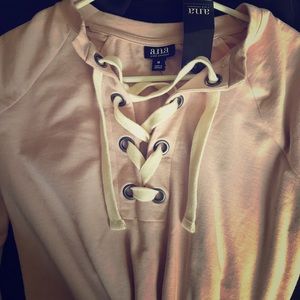 Draw String Pale Pink Pullover